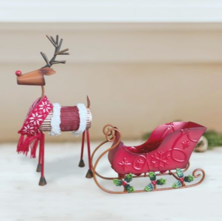 R9 Reindeer & Sleigh Set (Season 2021) Case of 10