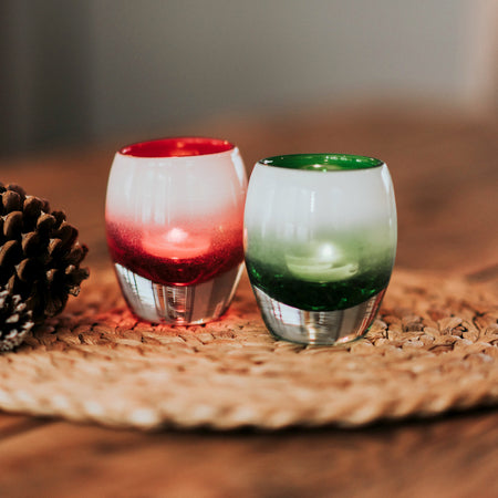 V4 Set of 2 Festive Candle Holders (Case of 10 sets)